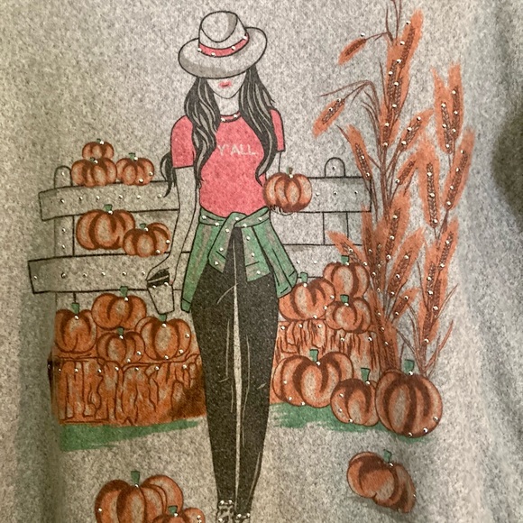 Kiss & Fly Women’s Fall Glamour Girl Pullover Sweater Small - Picture 2 of 6